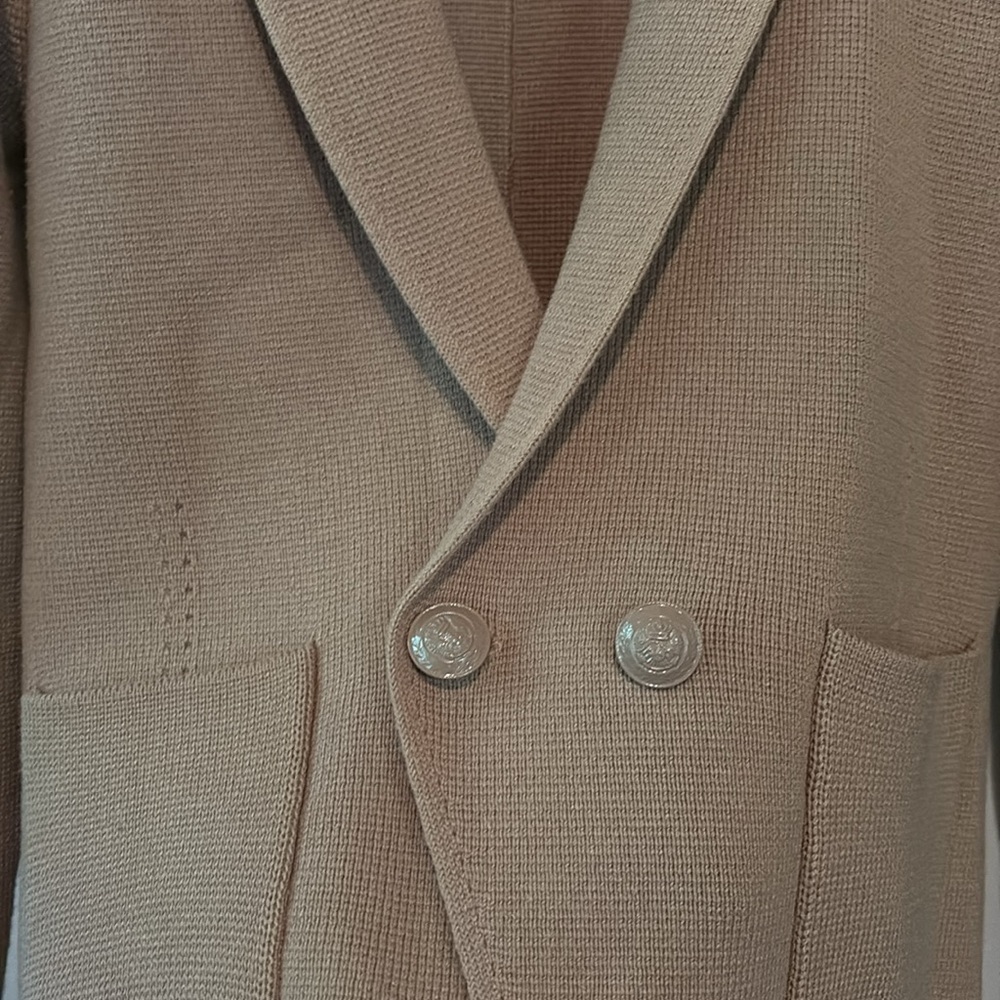 L'Agence Sofia Knit Blazer, Small in Gingersnap - Picture 11 of 13